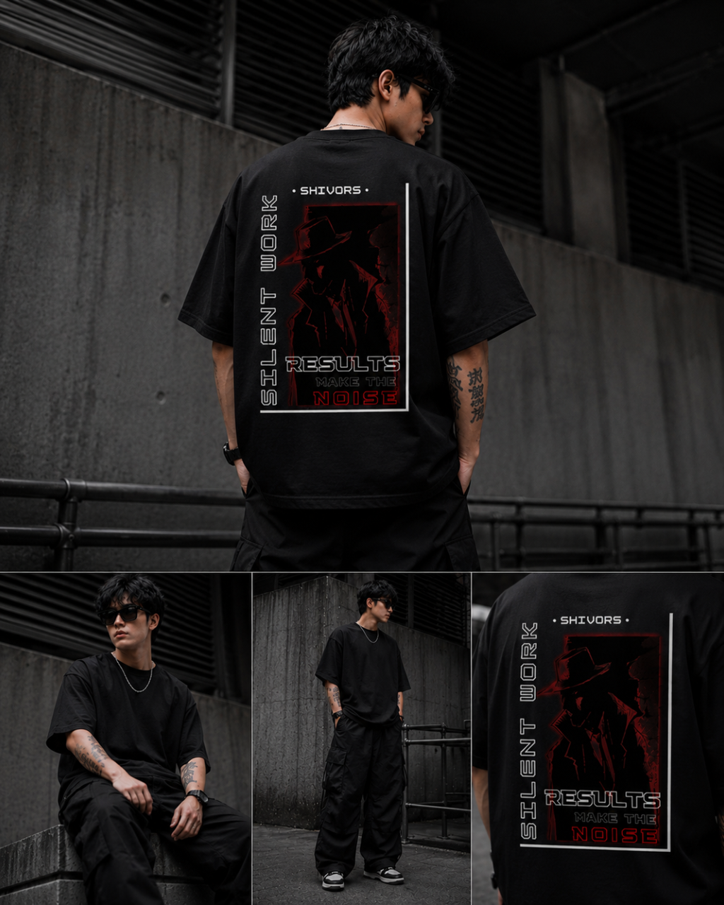 SHIVORS Silent Work Oversized Tee Edition2