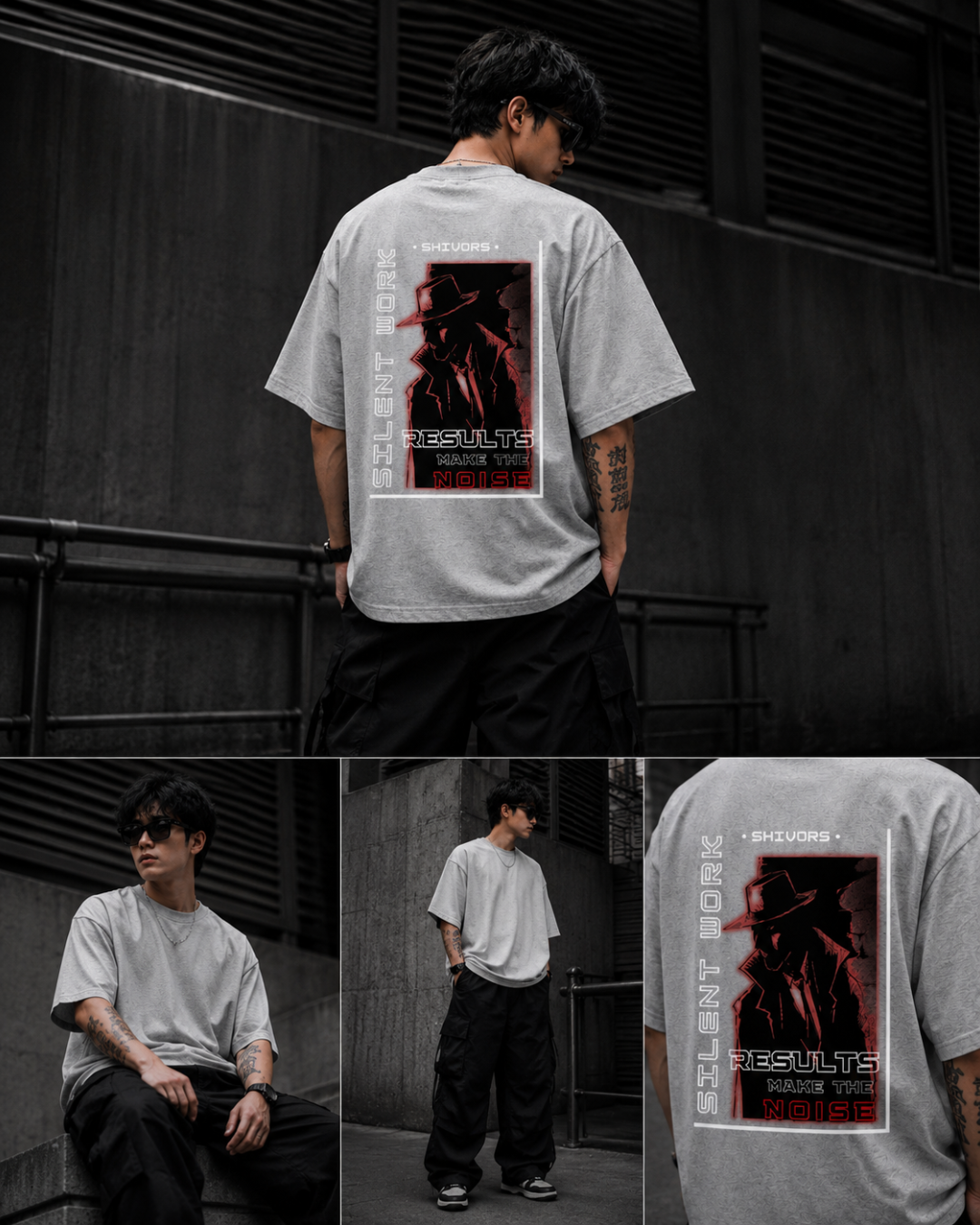 SHIVORS Silent Work Oversized Tee Edition2
