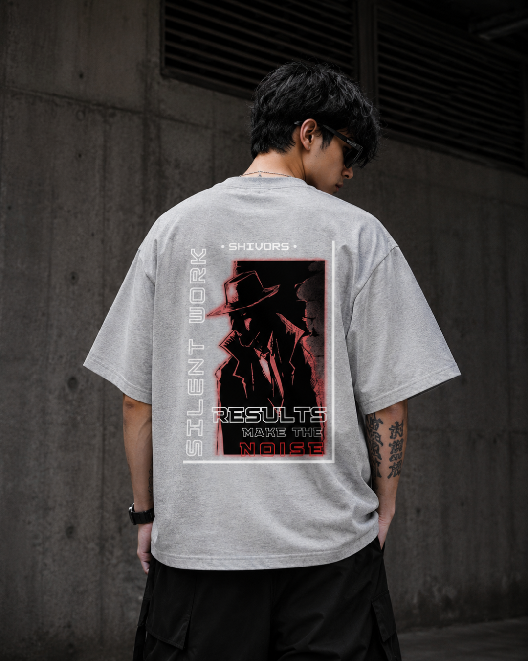 SHIVORS Silent Work Oversized Tee Edition2