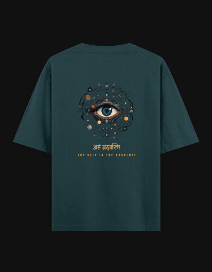 Aham Brahmasmi Oversized T-Shirt – The Self Is The Absolute | 240 GSM Premium Cotton - | Shivors