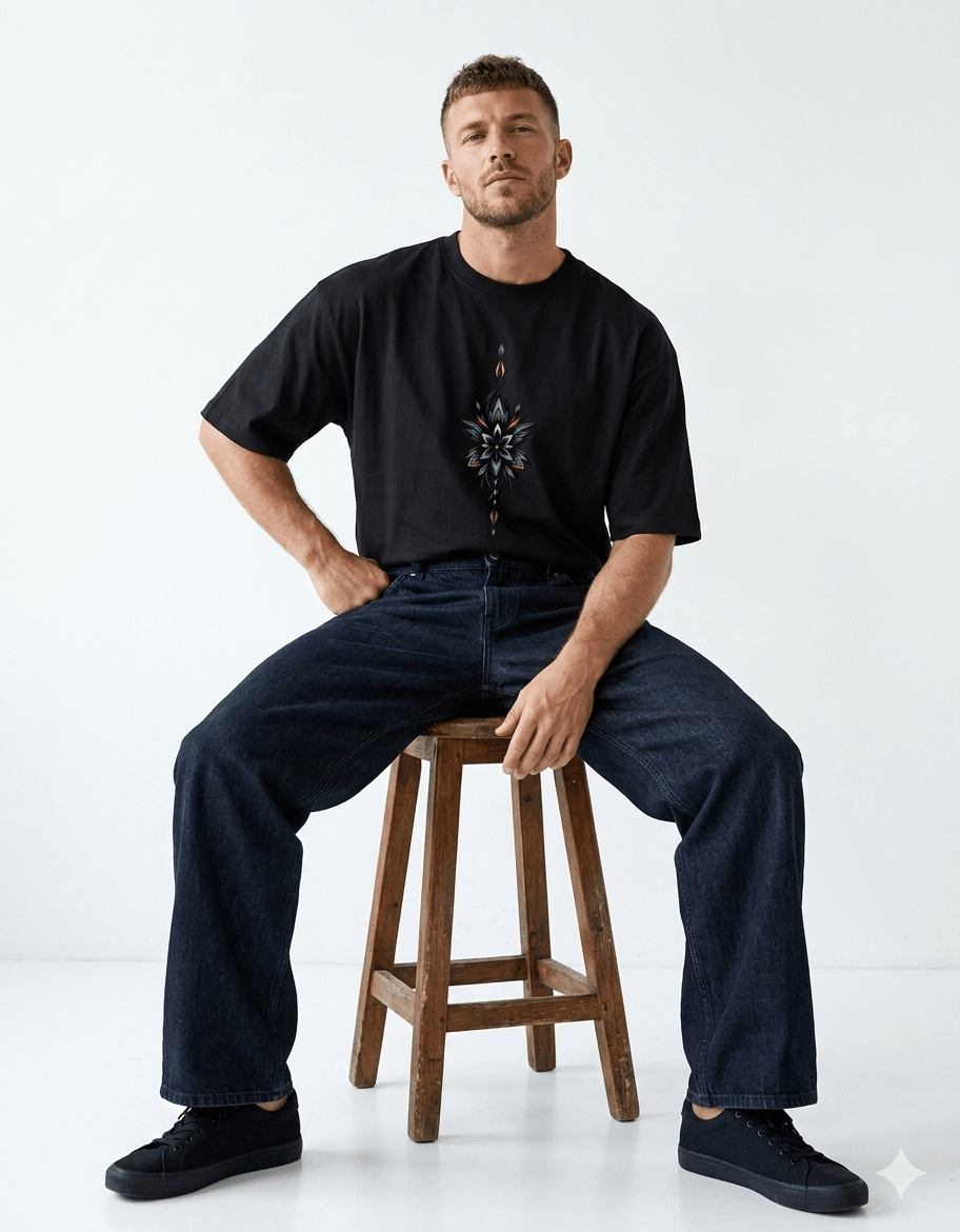 Aham Brahmasmi Oversized T-Shirt – The Self Is The Absolute | 240 GSM Premium Cotton - | Shivors