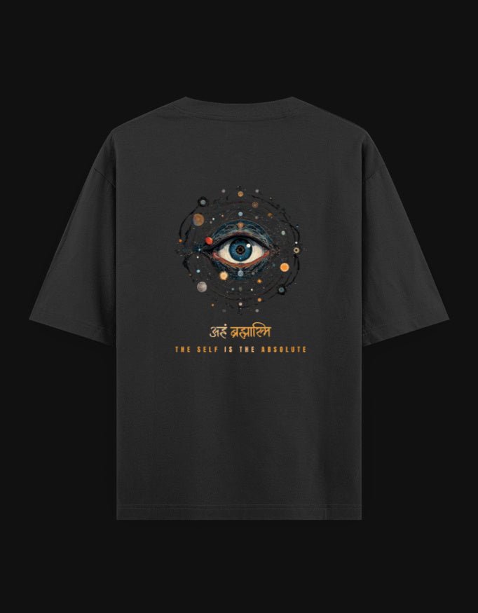 Aham Brahmasmi Oversized T-Shirt – The Self Is The Absolute | 240 GSM Premium Cotton - | Shivors