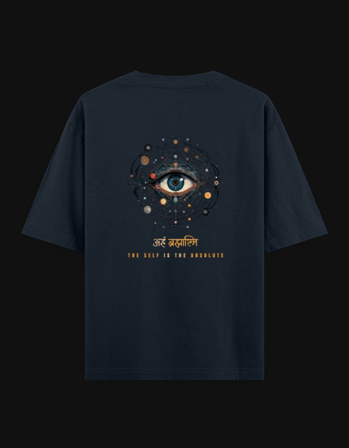 Aham Brahmasmi Oversized T-Shirt – The Self Is The Absolute | 240 GSM Premium Cotton - | Shivors