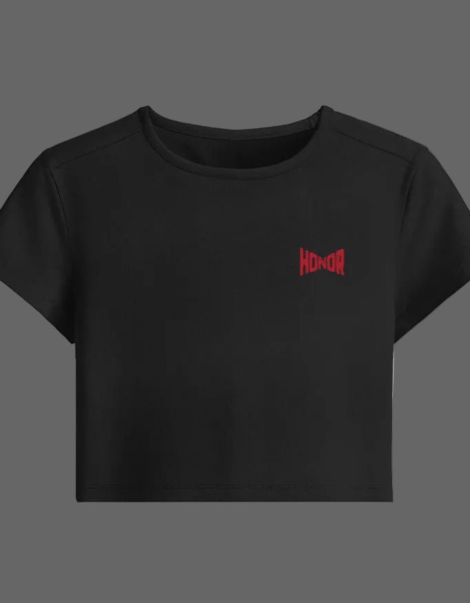 Code of Honor Baby Tee – Girl Samurai Edition | 240 GSM - | Shivors