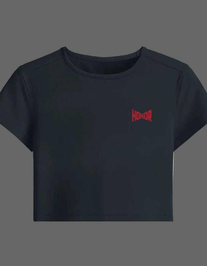 Code of Honor Baby Tee – Girl Samurai Edition | 240 GSM - | Shivors