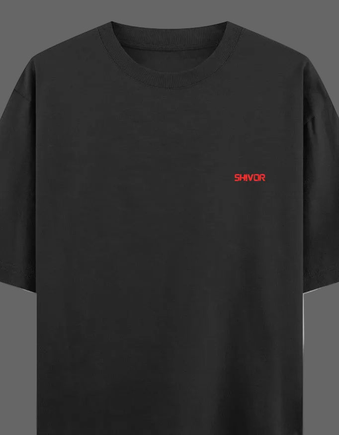 Code of Honour Oversized T-Shirt – Samurai Edition | 240 GSM Premium Cotton - | Shivors
