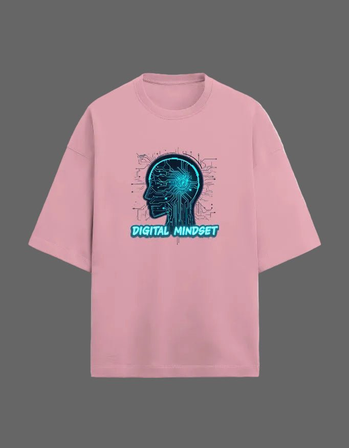 Digital Mindset Oversized Graphic T-Shirt - | Shivors