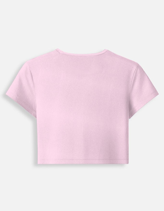 Dream Tunnel Baby Tee – Aesthetic Edition | 240 GSM Crop Top - | Shivors