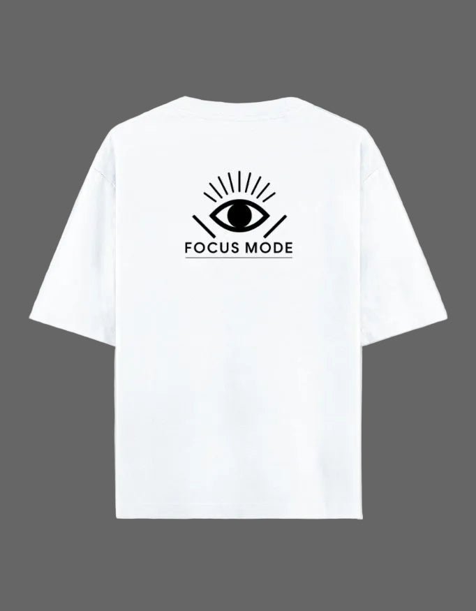 Focus Mode Oversized T-Shirt – Eye Graphic | 240 GSM Premium Cotton - | Shivors