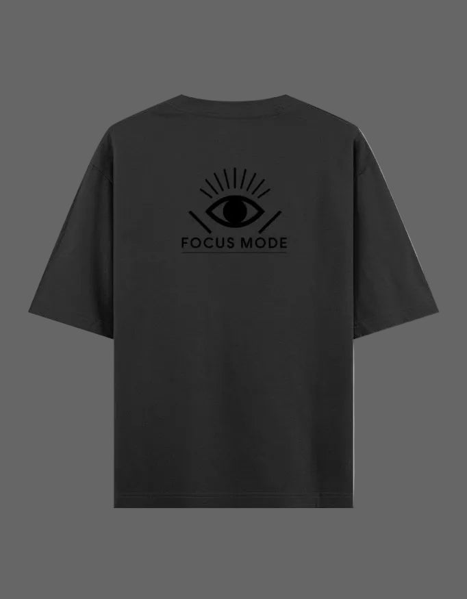 Focus Mode Oversized T-Shirt – Eye Graphic | 240 GSM Premium Cotton - | Shivors