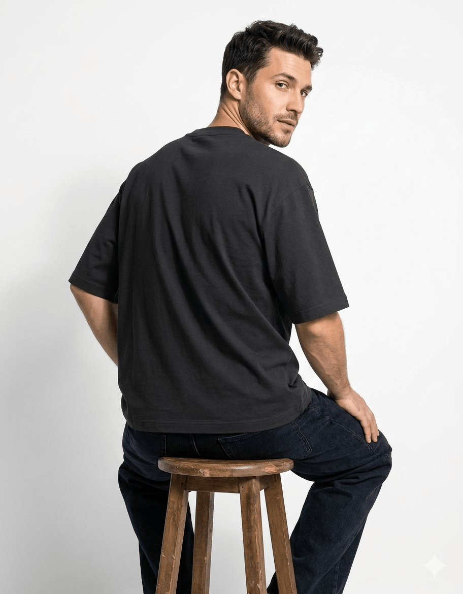 King Mindset Oversized T-Shirt – Lion Graphic | 240 GSM Premium Cotton - | Shivors
