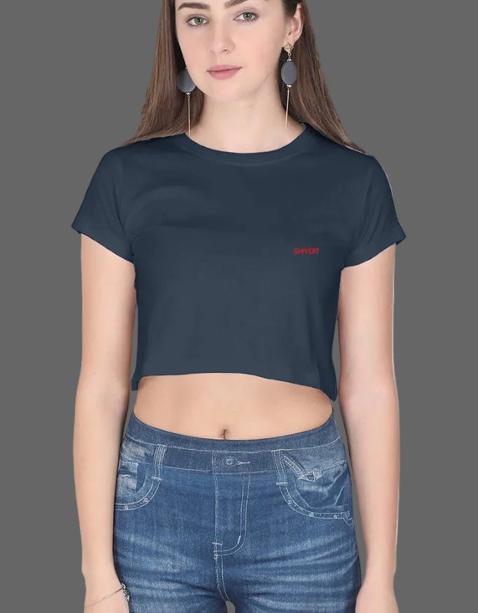 Main Character Energy Crop Top – 180 GSM Premium Cotton - | Shivors