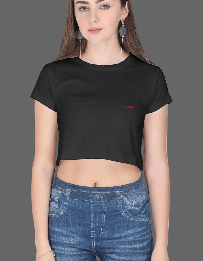 Main Character Energy Crop Top – 180 GSM Premium Cotton - | Shivors