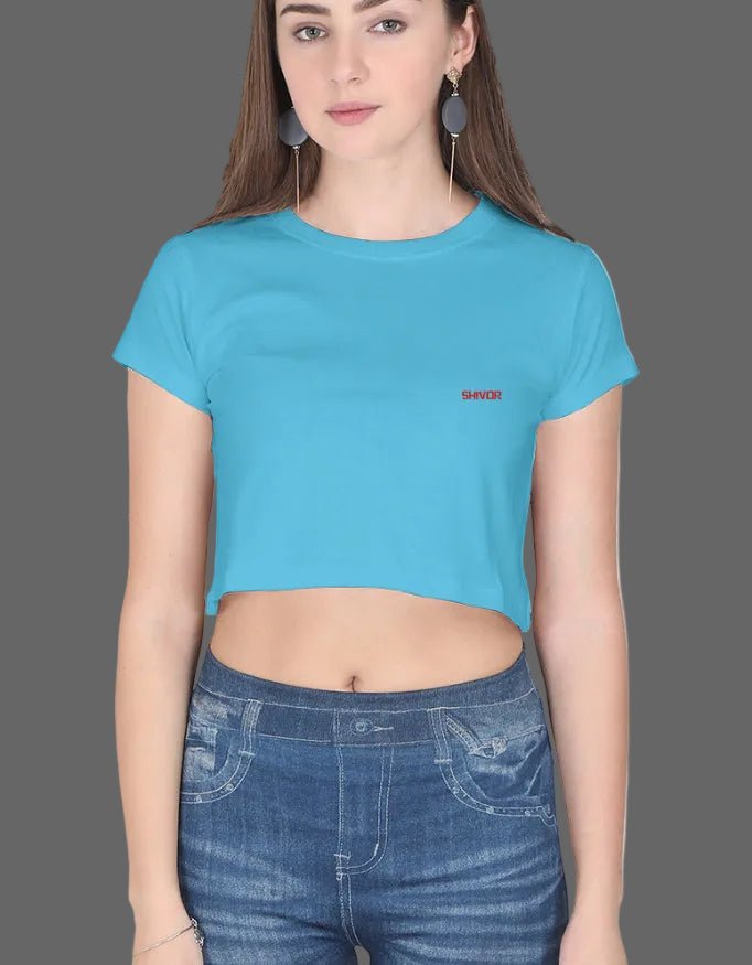 Main Character Energy Crop Top – 180 GSM Premium Cotton - | Shivors