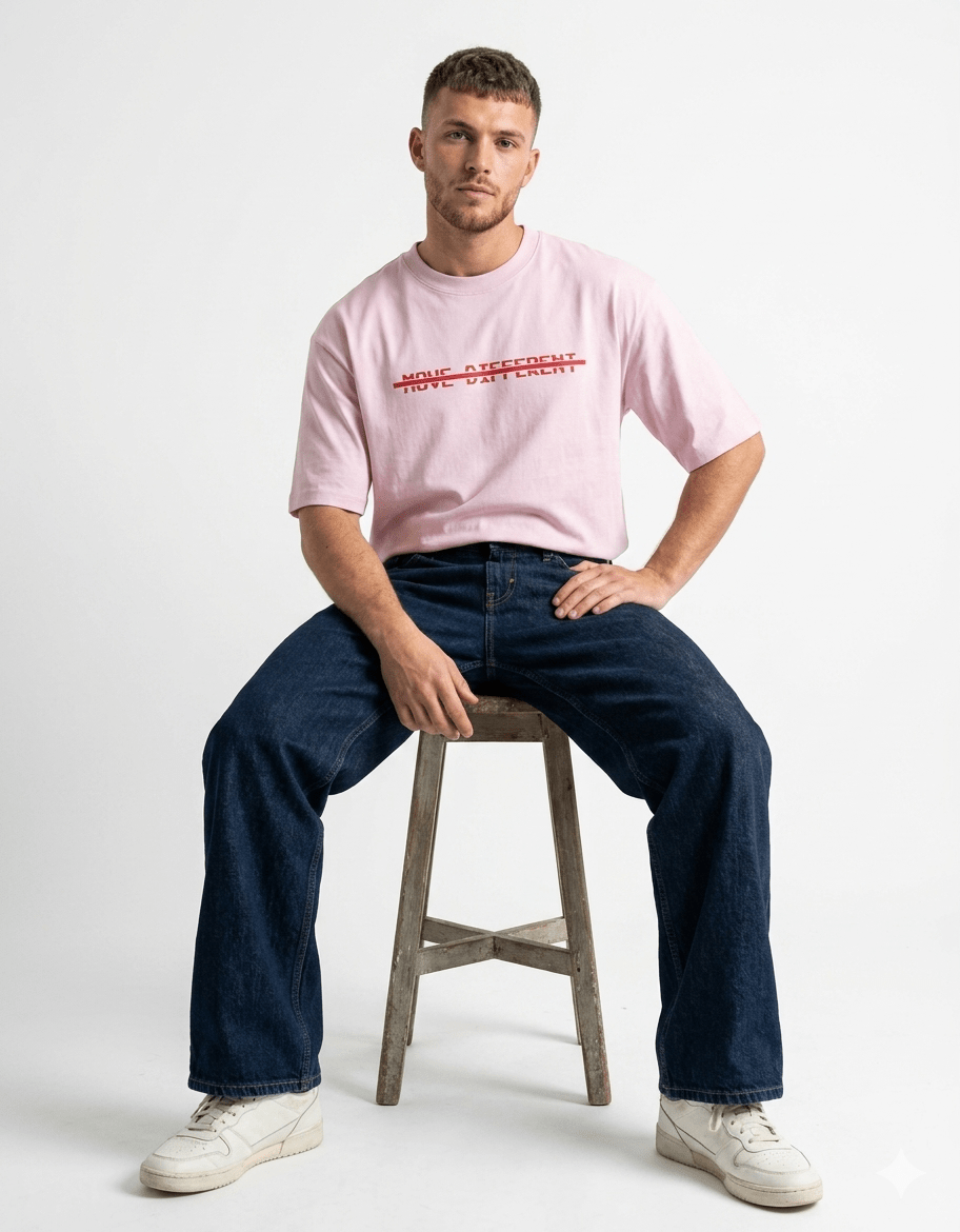 Move Different Oversized T-Shirt – Venomous Snake Edition | 240 GSM Premium Cotton - | Shivors
