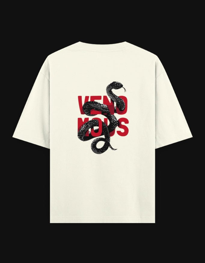 Move Different Oversized T-Shirt – Venomous Snake Edition | 240 GSM Premium Cotton - | Shivors