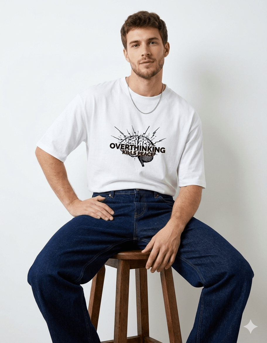 Overthinking Kills Oversized Tee – Edition I - | Shivors