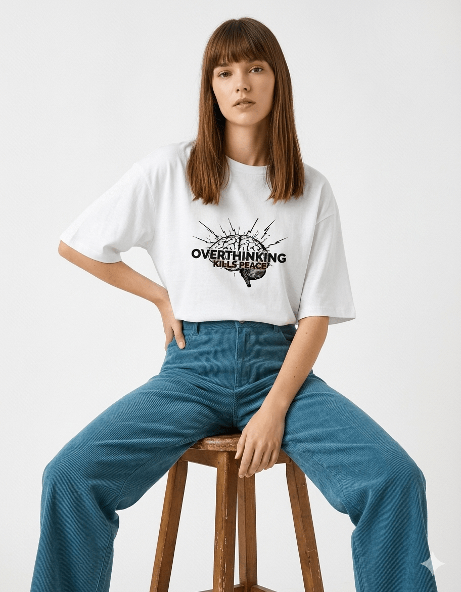 Overthinking Kills Oversized Tee – Edition I - | Shivors