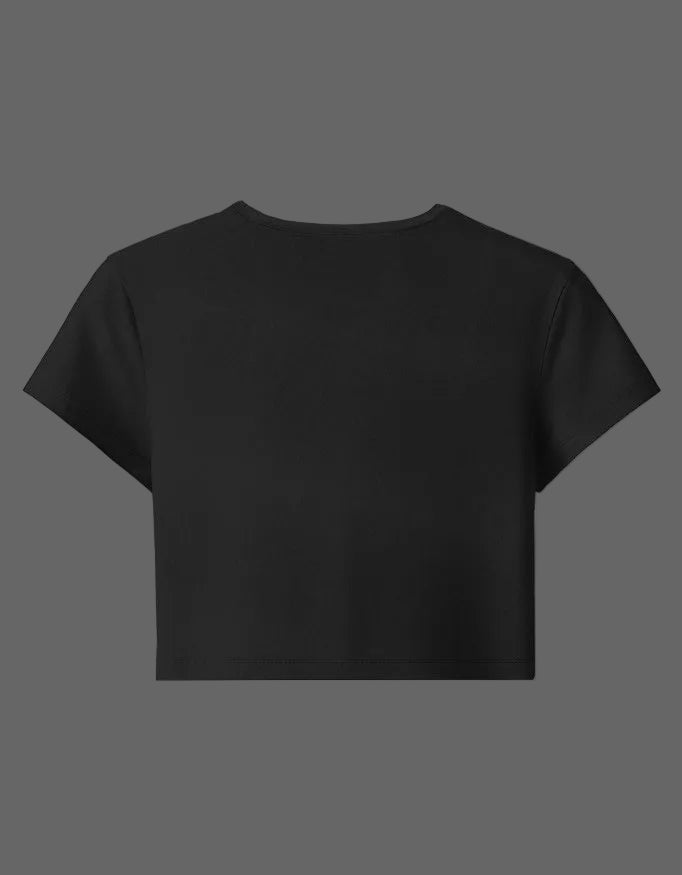 Planet Disco Baby Tee – Groovy Edition | 240 GSM Crop Top - | Shivors
