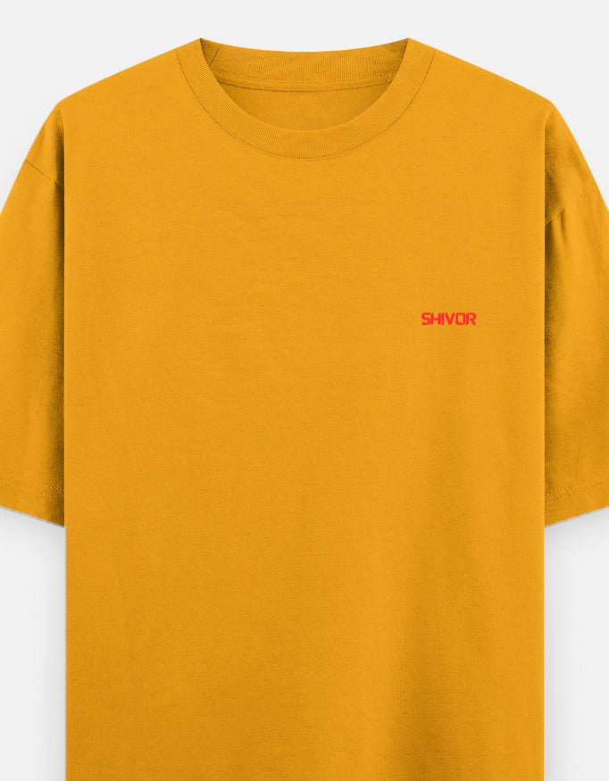 Rebel Mode Oversized T-Shirt – Skeleton Streetwear | 240 GSM Premium Cotton - | Shivors
