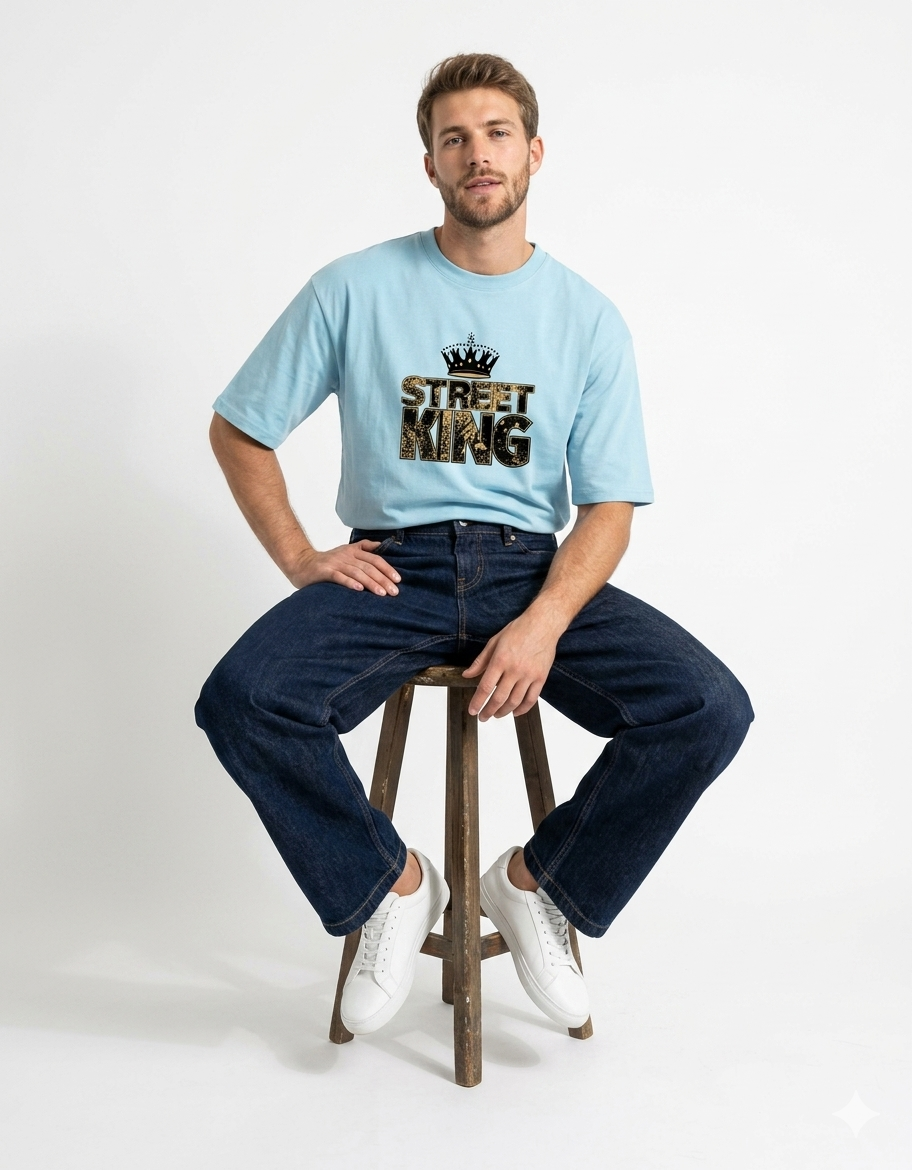Street King Oversized T-Shirt – 240 GSM Premium Cotton