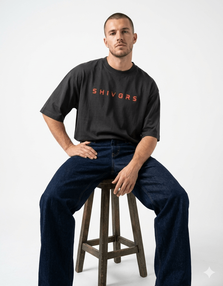 Rule The Wild Oversized T-Shirt – Wolf Edition | 240 GSM Premium Cotton - | Shivors