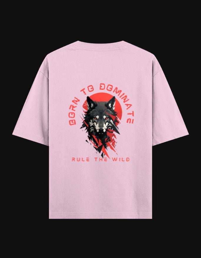 Rule The Wild Oversized T-Shirt – Wolf Edition | 240 GSM Premium Cotton - | Shivors