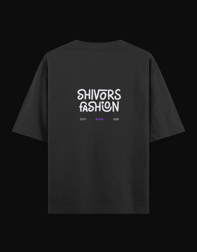 Shivors “Deep Blue” Oversized T-Shirt – Whale Graphic Edition - | Shivors
