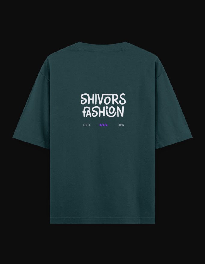 Shivors “Deep Blue” Oversized T-Shirt – Whale Graphic Edition - | Shivors
