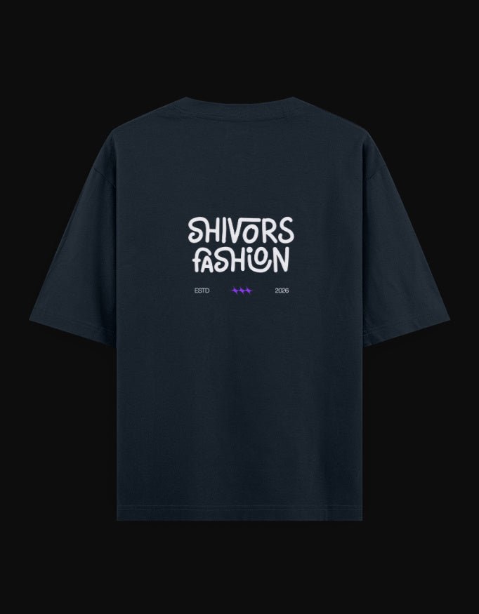 Shivors “Deep Blue” Oversized T-Shirt – Whale Graphic Edition - | Shivors