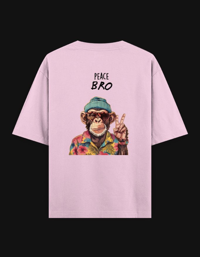 Shivors “Peace Bro” Oversized T-Shirt – Funny Monkey Streetwear - | Shivors