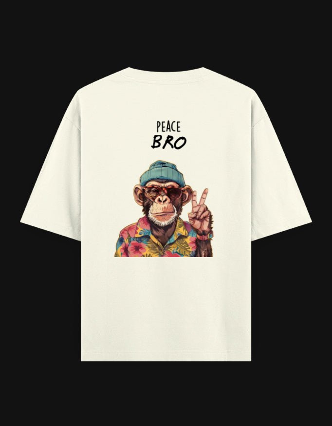 Shivors “Peace Bro” Oversized T-Shirt – Funny Monkey Streetwear - | Shivors