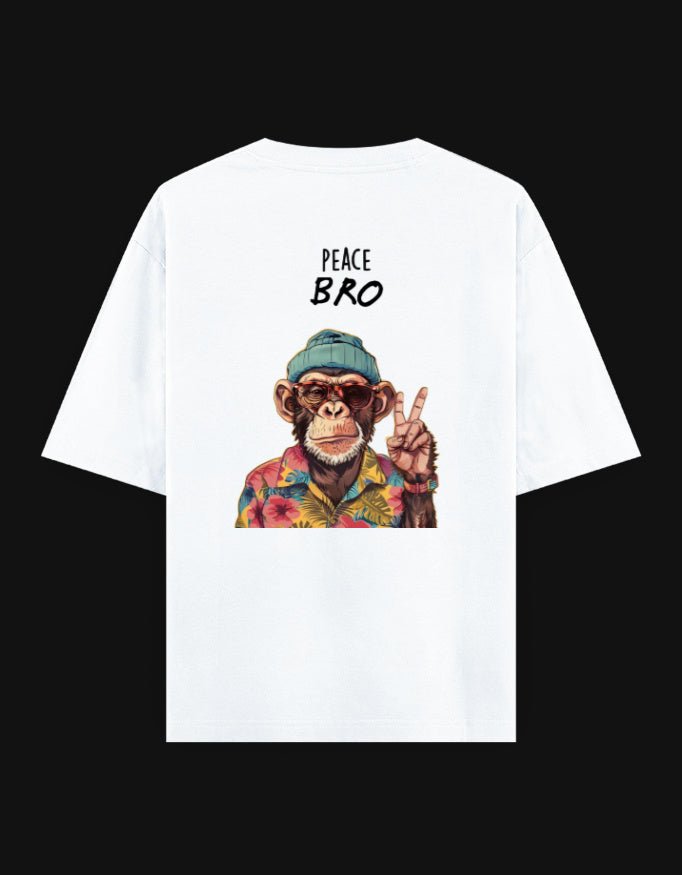 Shivors “Peace Bro” Oversized T-Shirt – Funny Monkey Streetwear - | Shivors