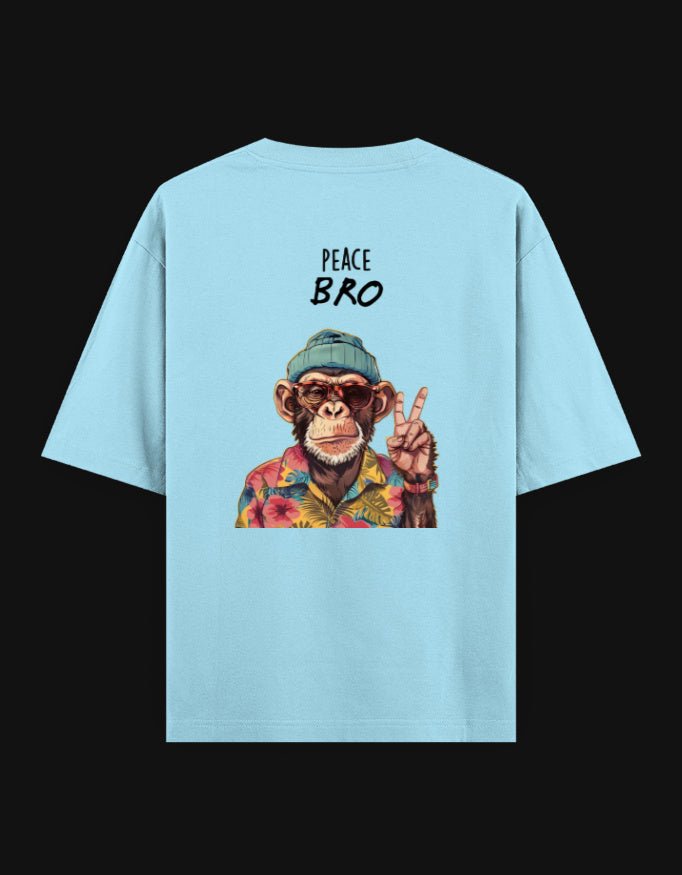 Shivors “Peace Bro” Oversized T-Shirt – Funny Monkey Streetwear - | Shivors