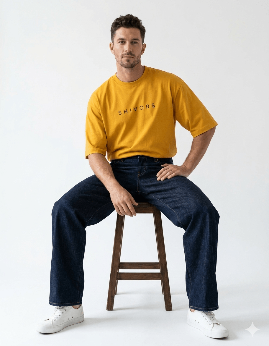 Shivors Street Samurai Oversized T-Shirt – 240 GSM Premium Cotton - | Shivors