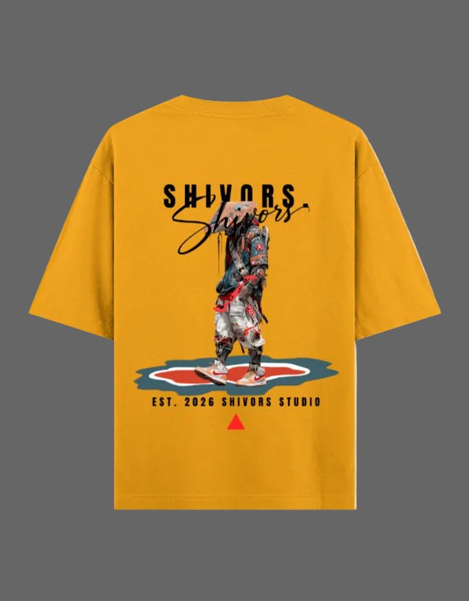 Shivors Street Samurai Oversized T-Shirt – 240 GSM Premium Cotton - | Shivors