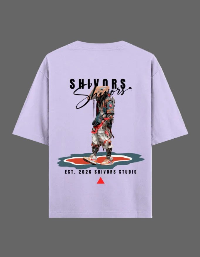 Shivors Street Samurai Oversized T-Shirt – 240 GSM Premium Cotton - | Shivors
