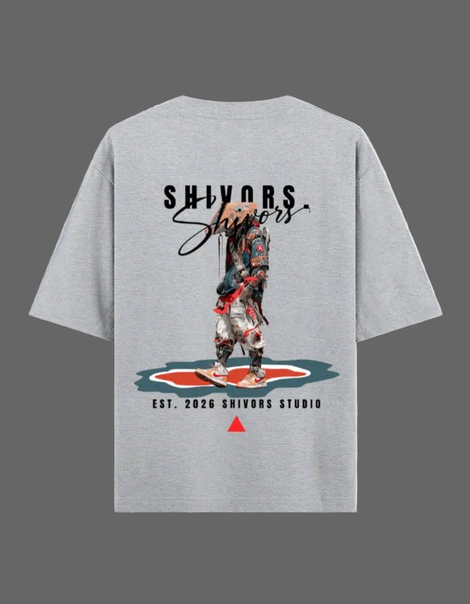 Shivors Street Samurai Oversized T-Shirt – 240 GSM Premium Cotton - | Shivors