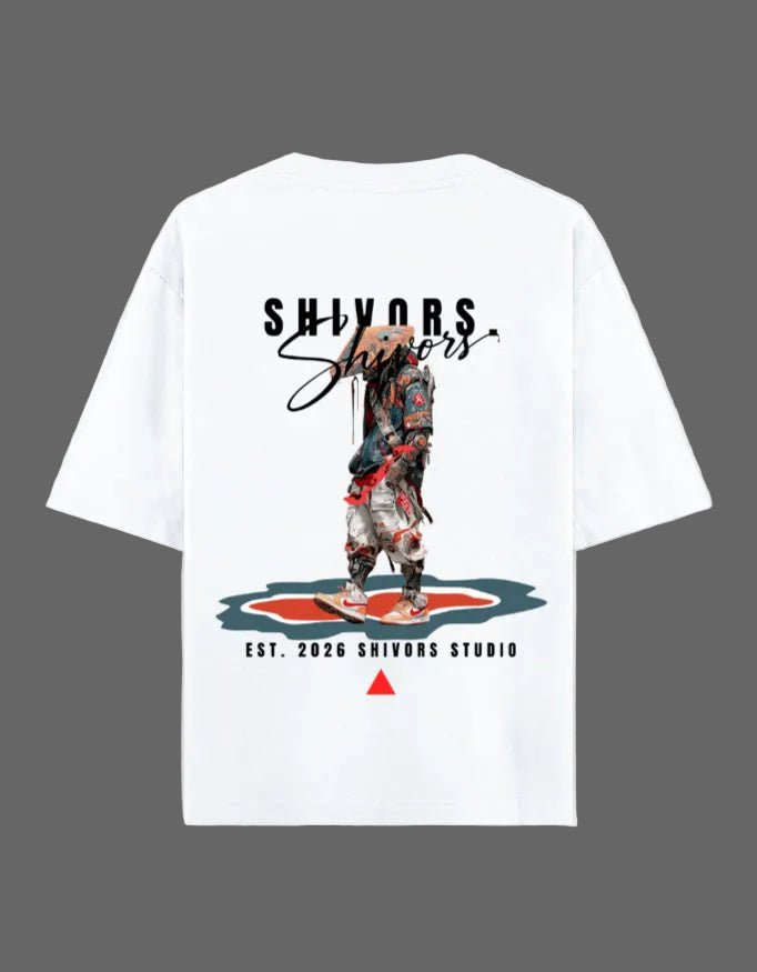 Shivors Street Samurai Oversized T-Shirt – 240 GSM Premium Cotton - | Shivors