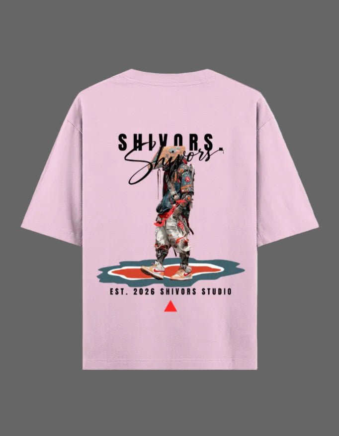 Shivors Street Samurai Oversized T-Shirt – 240 GSM Premium Cotton - | Shivors
