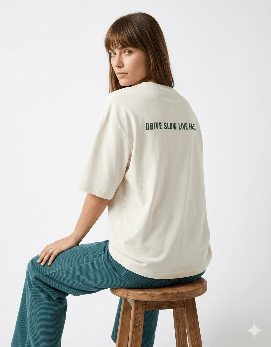 Shivors Vintage Motion Oversized T-Shirt – Retro Car Edition - | Shivors