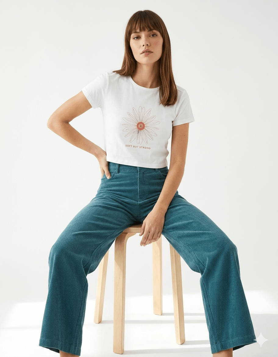 Soft But Strong Baby Tee – 240 GSM Cotton Spandex Crop Top - | Shivors