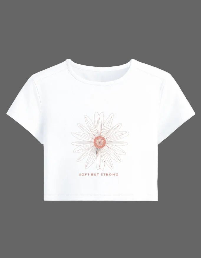 Soft But Strong Baby Tee – 240 GSM Cotton Spandex Crop Top - | Shivors