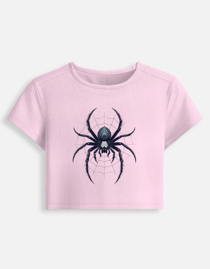 Spider Baby Tee – Dark Aesthetic Spider Edition | 240 GSM - | Shivors