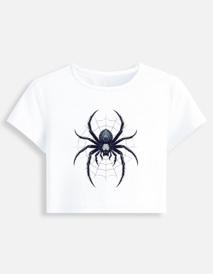 Spider Baby Tee – Dark Aesthetic Spider Edition | 240 GSM - | Shivors