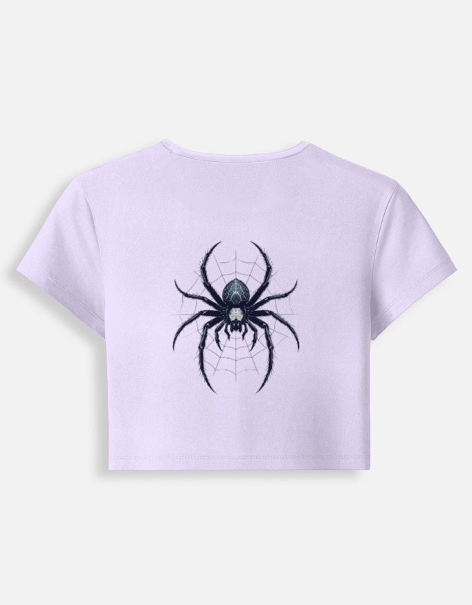 Spider Baby Tee – Dark Aesthetic Spider Edition | 240 GSM - | Shivors