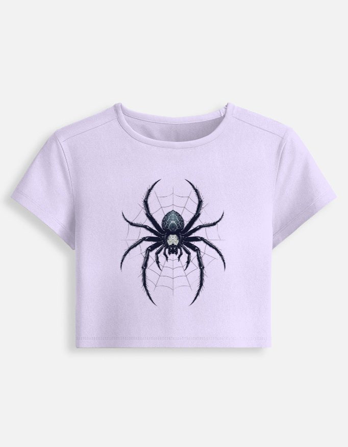 Spider Baby Tee – Dark Aesthetic Spider Edition | 240 GSM - | Shivors