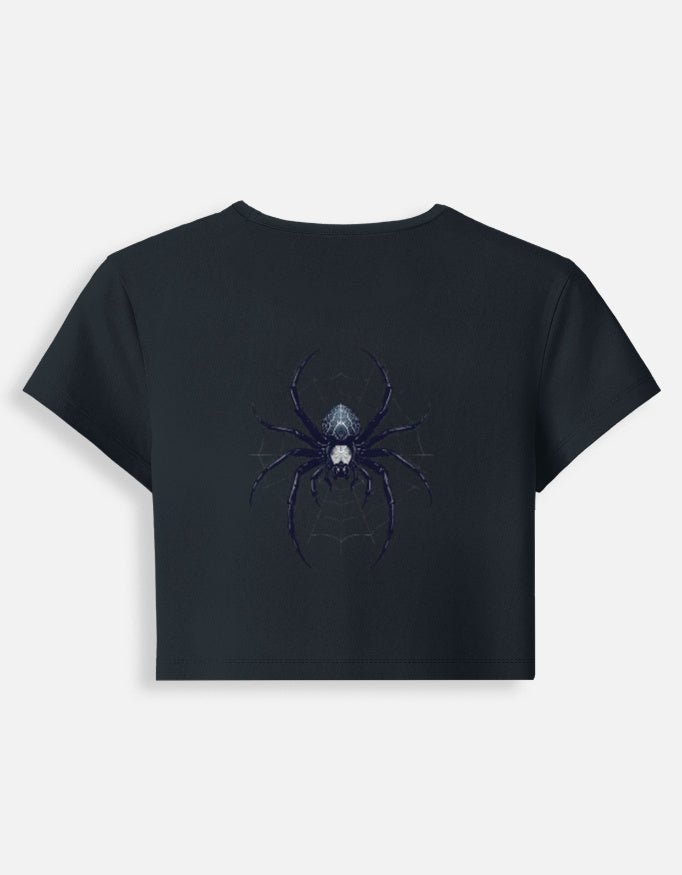 Spider Baby Tee – Dark Aesthetic Spider Edition | 240 GSM - | Shivors
