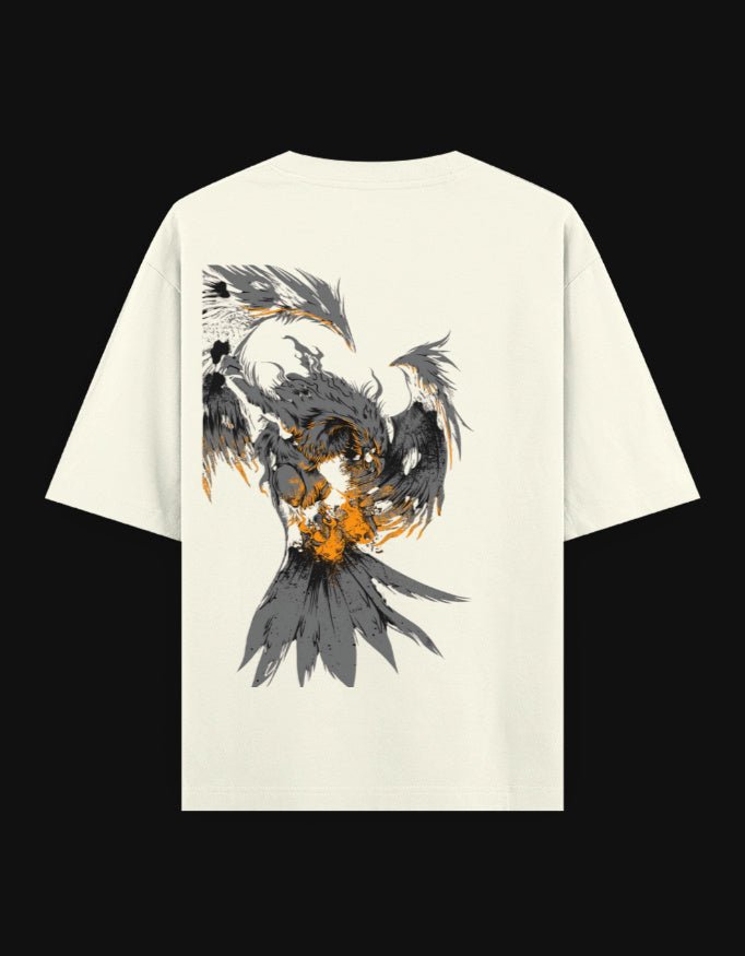 Still I Rise Oversized T-Shirt – Sword & Eagle Edition | 240 GSM Premium Cotton - | Shivors