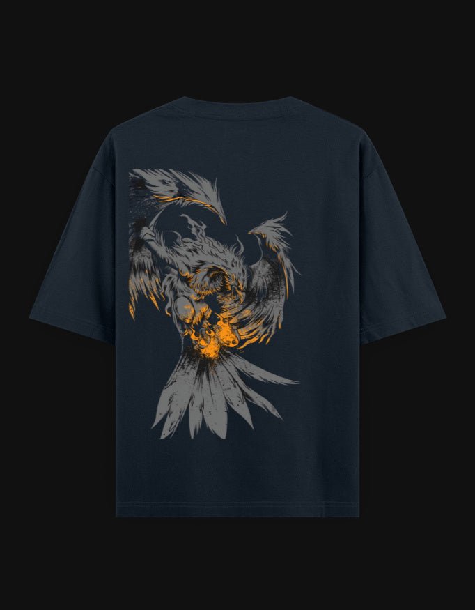 Still I Rise Oversized T-Shirt – Sword & Eagle Edition | 240 GSM Premium Cotton - | Shivors